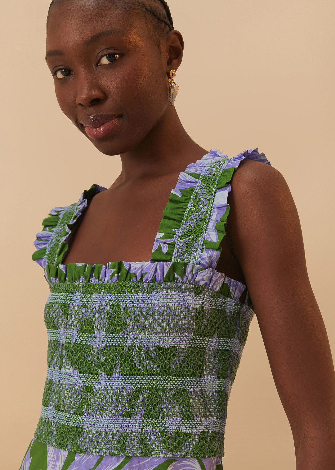 Tropical Swing Midi Dress