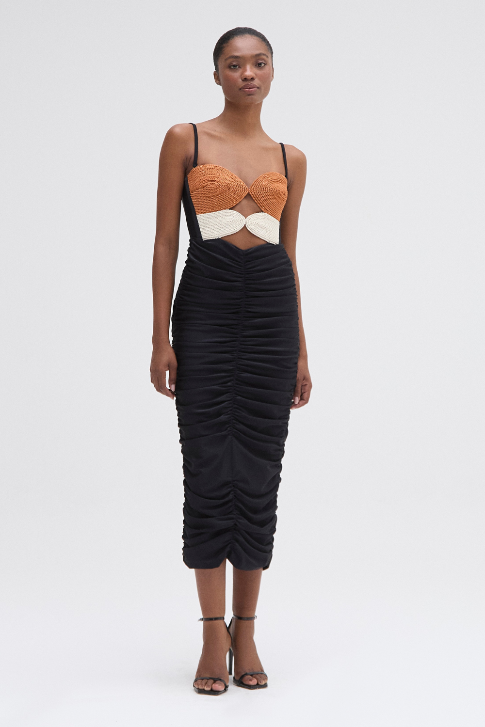 BRAIDED MIDI DRESS