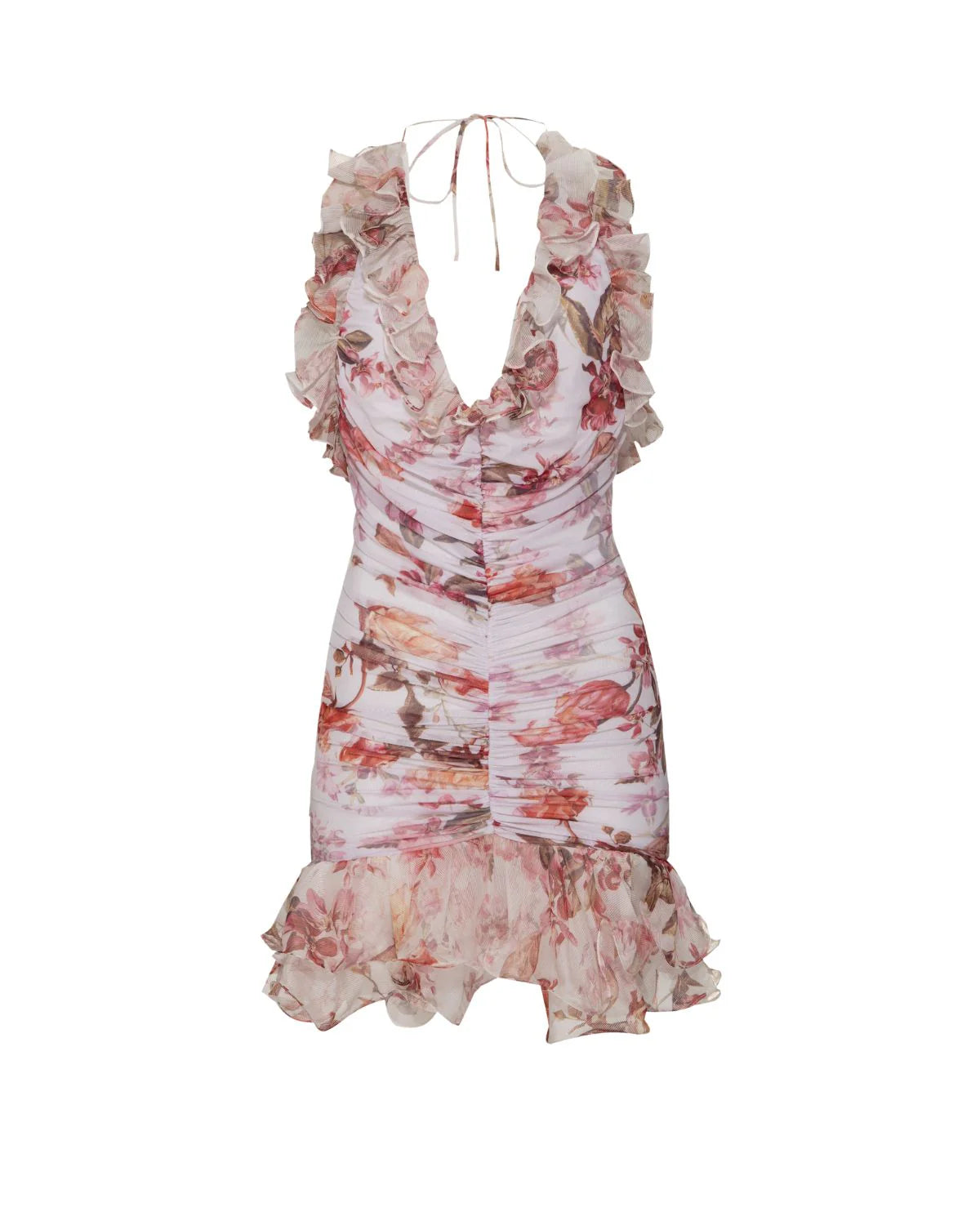 FLORAL HAZE MINI DRESS