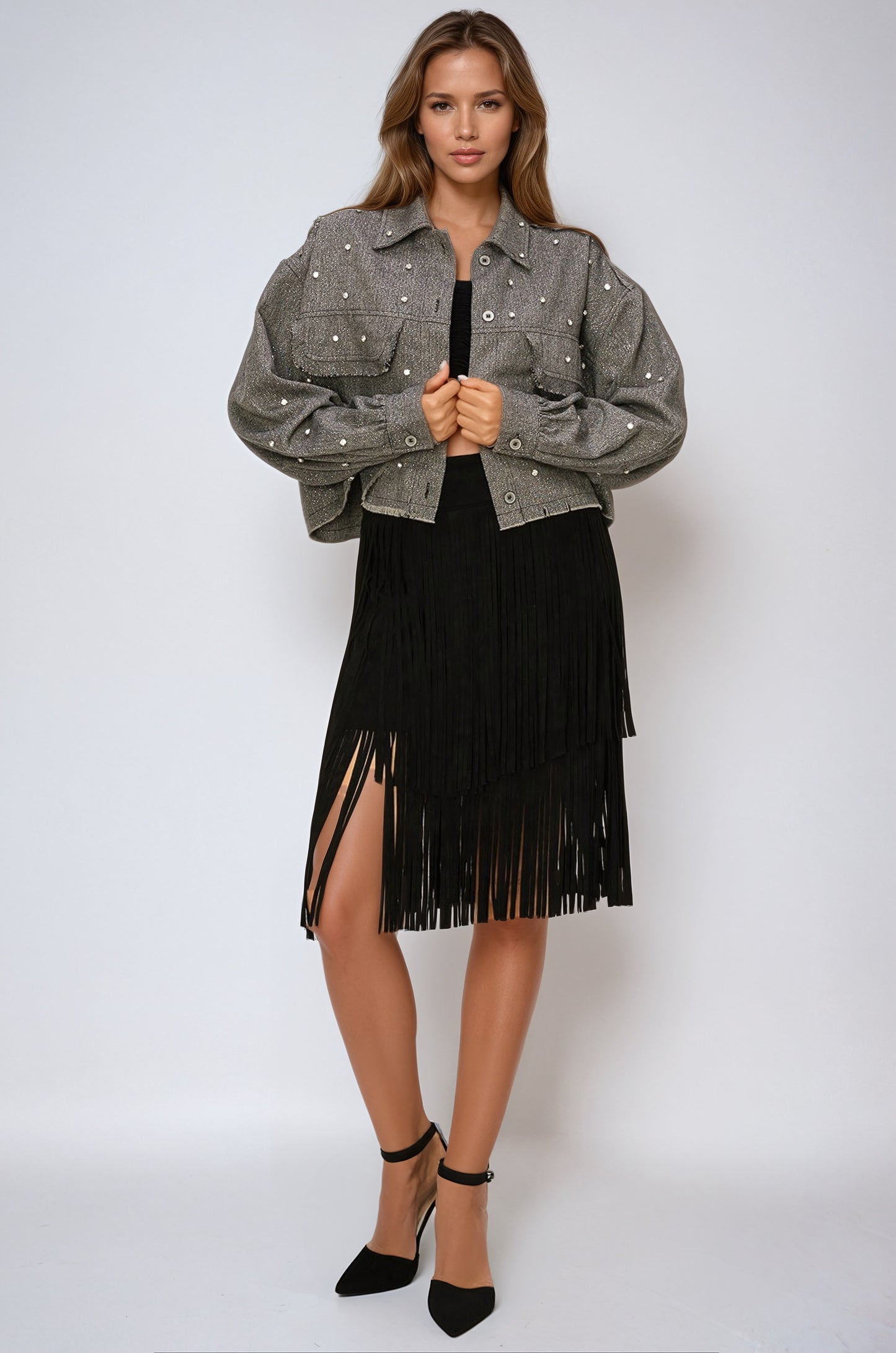 Diamente charcoal Shirt
