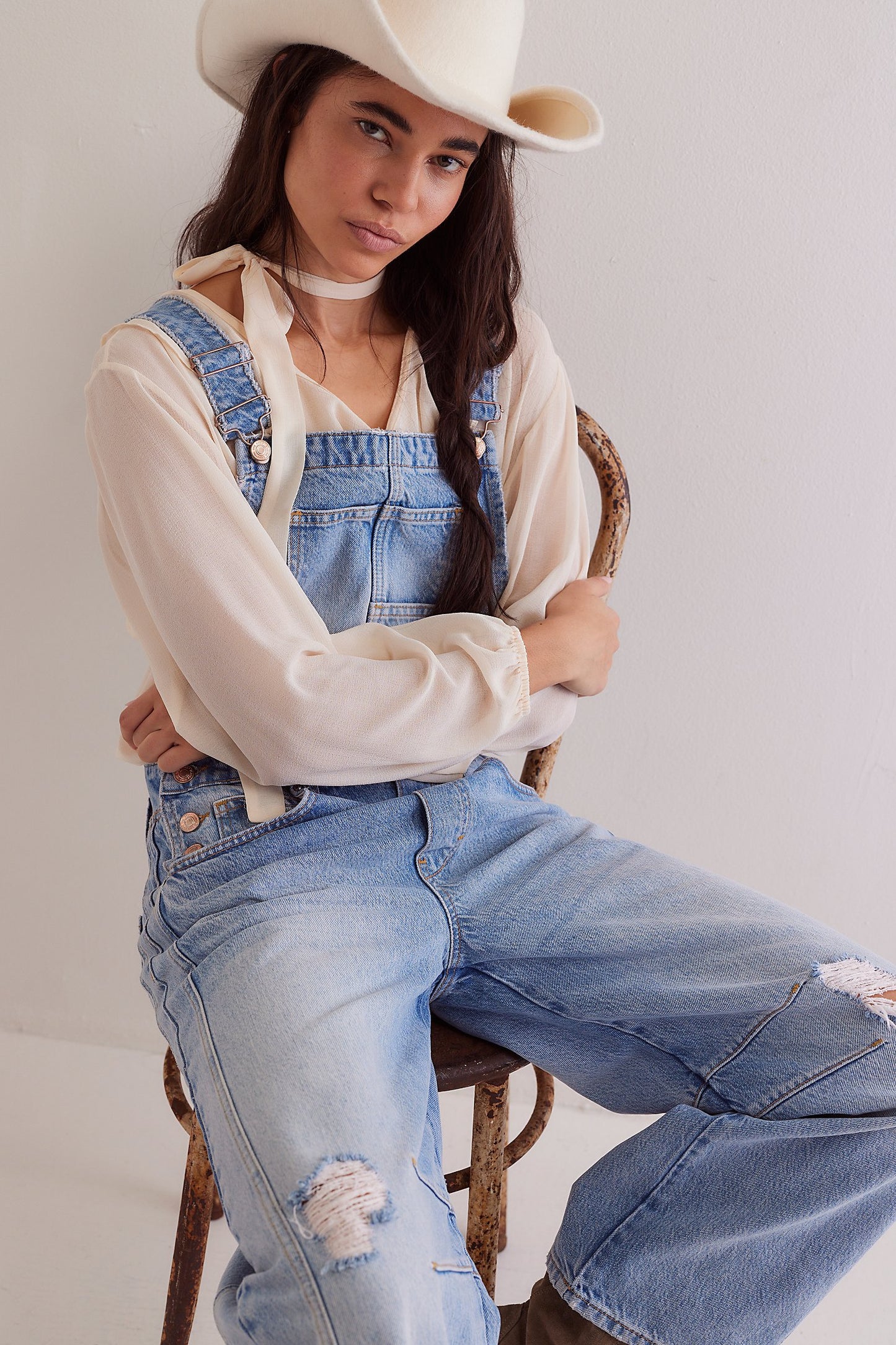 x We The Free Good Luck Denim Overall