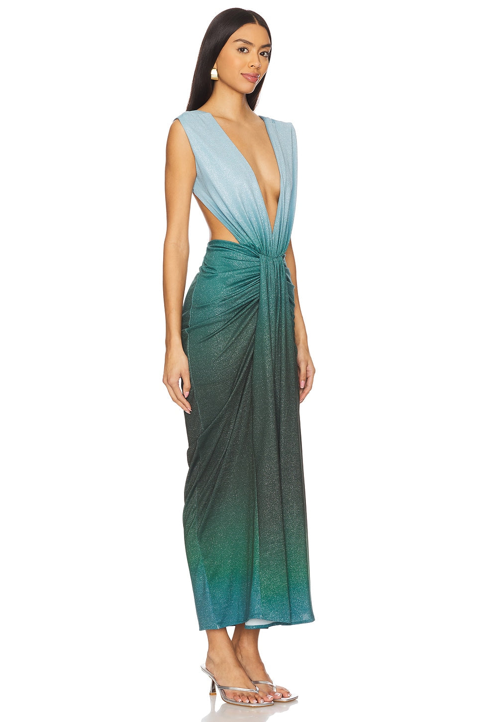 Nia Maxi Dress-Ocean Tides