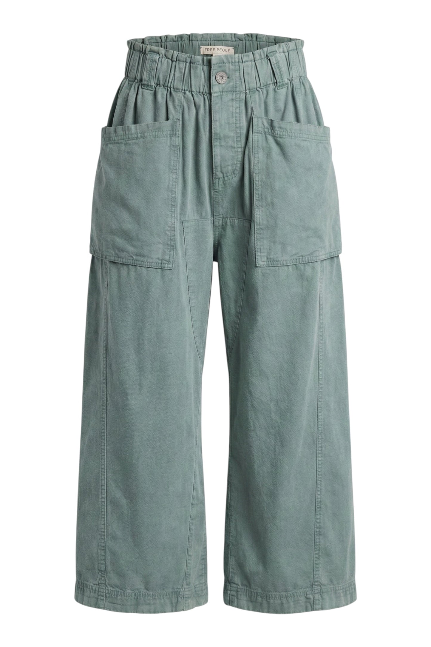 Costa Pull-On Harem Pants-Stormy Sea