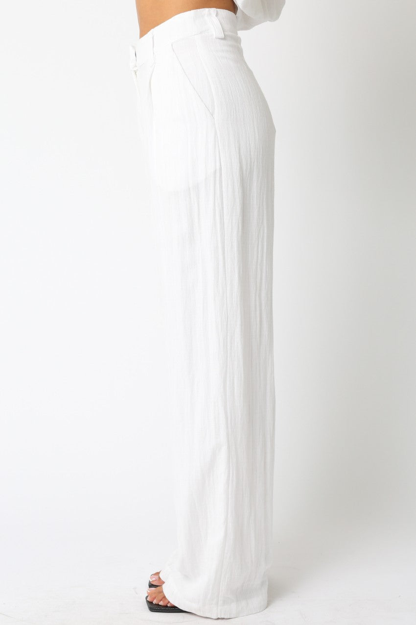 Elira Pant-white