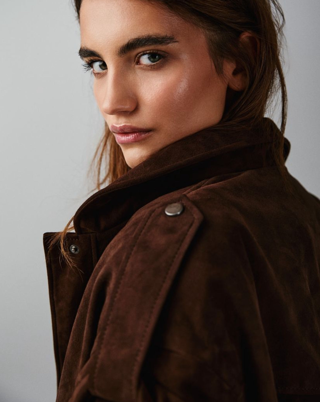 Scarlete leather jacket-Brown