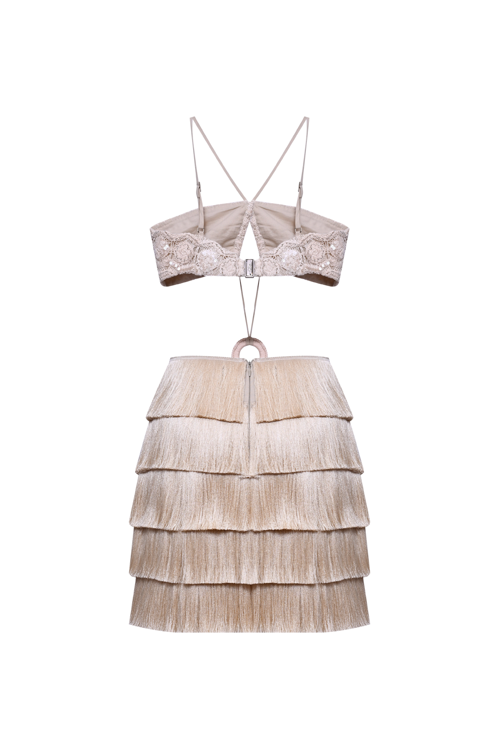 CROCHET BLOOM CUT OUT MINI DRESS X CAMILA COHELO