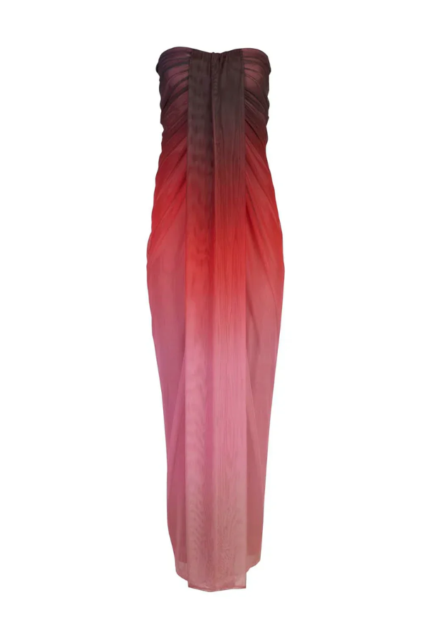 Lena Dress-Cranberry