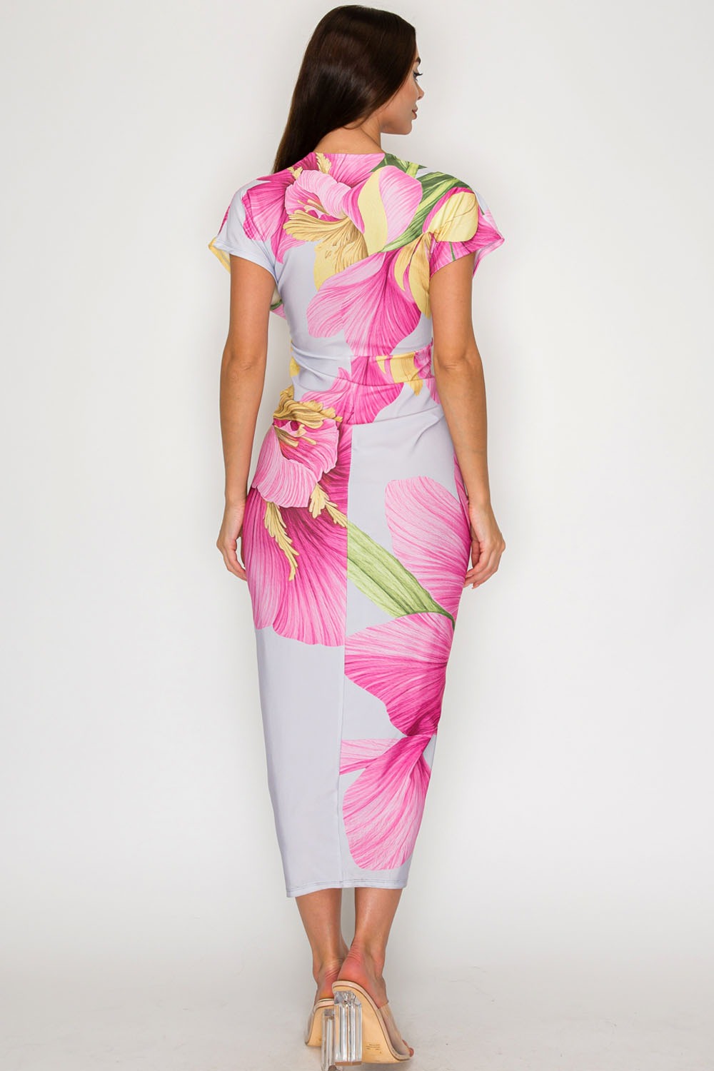 Lilia Floral Slit Dress