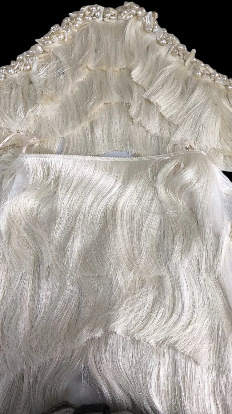 ZUZU FRINGE OFF WHITE SKIRT SET