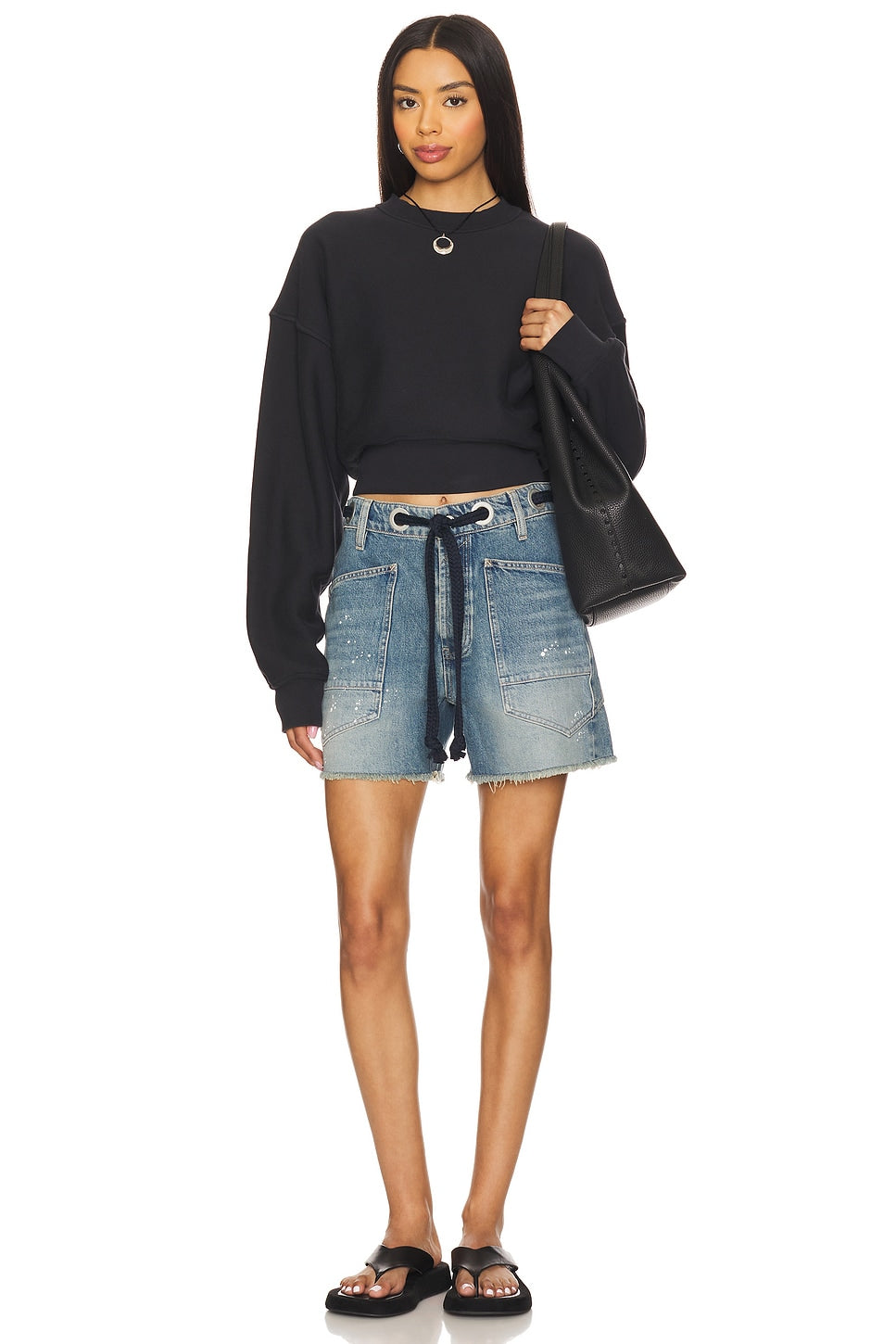 We The Free Moxie Barrel Denim Shorts