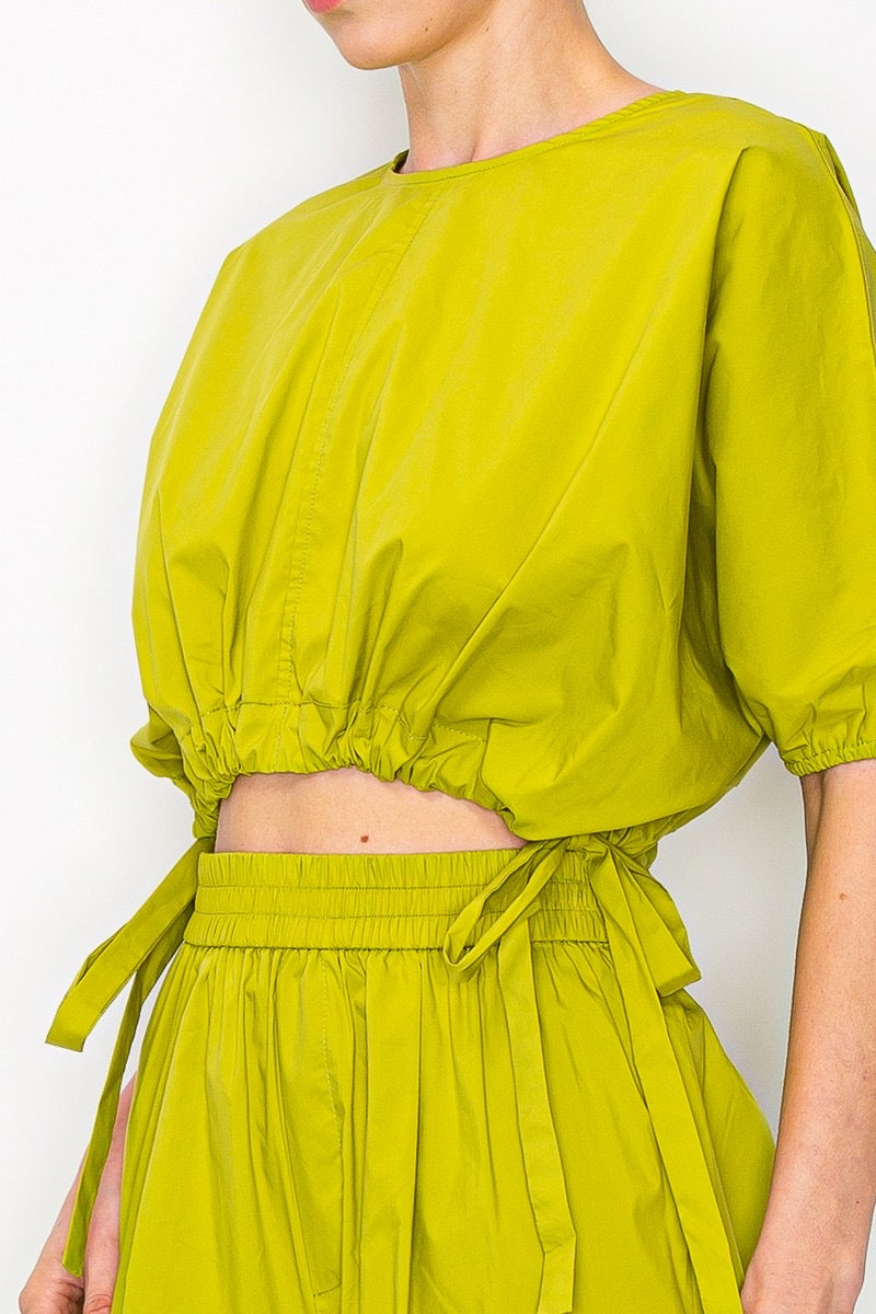 The Happy pants Set-Lime