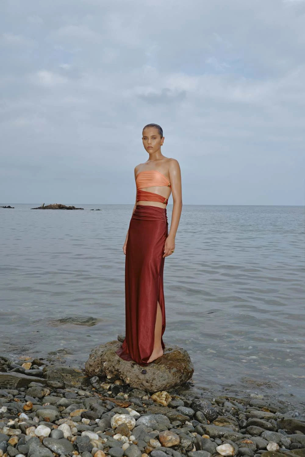 Isla Maxi Dress-Tangelo