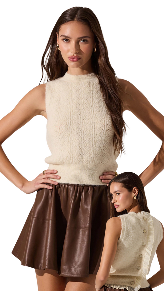 Pernille Cable Knit Sweater Tank