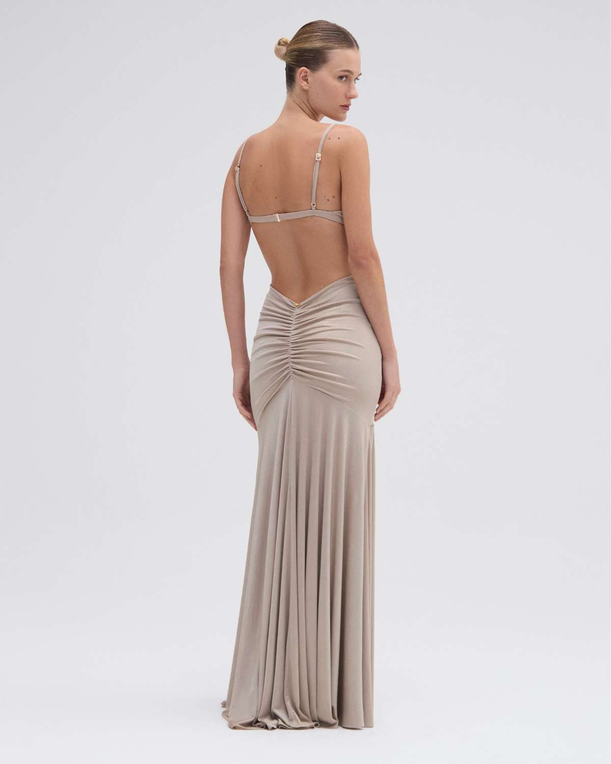 PATBO X CAMILA COELHO DUNE JERSEY CUT OUT DRESS