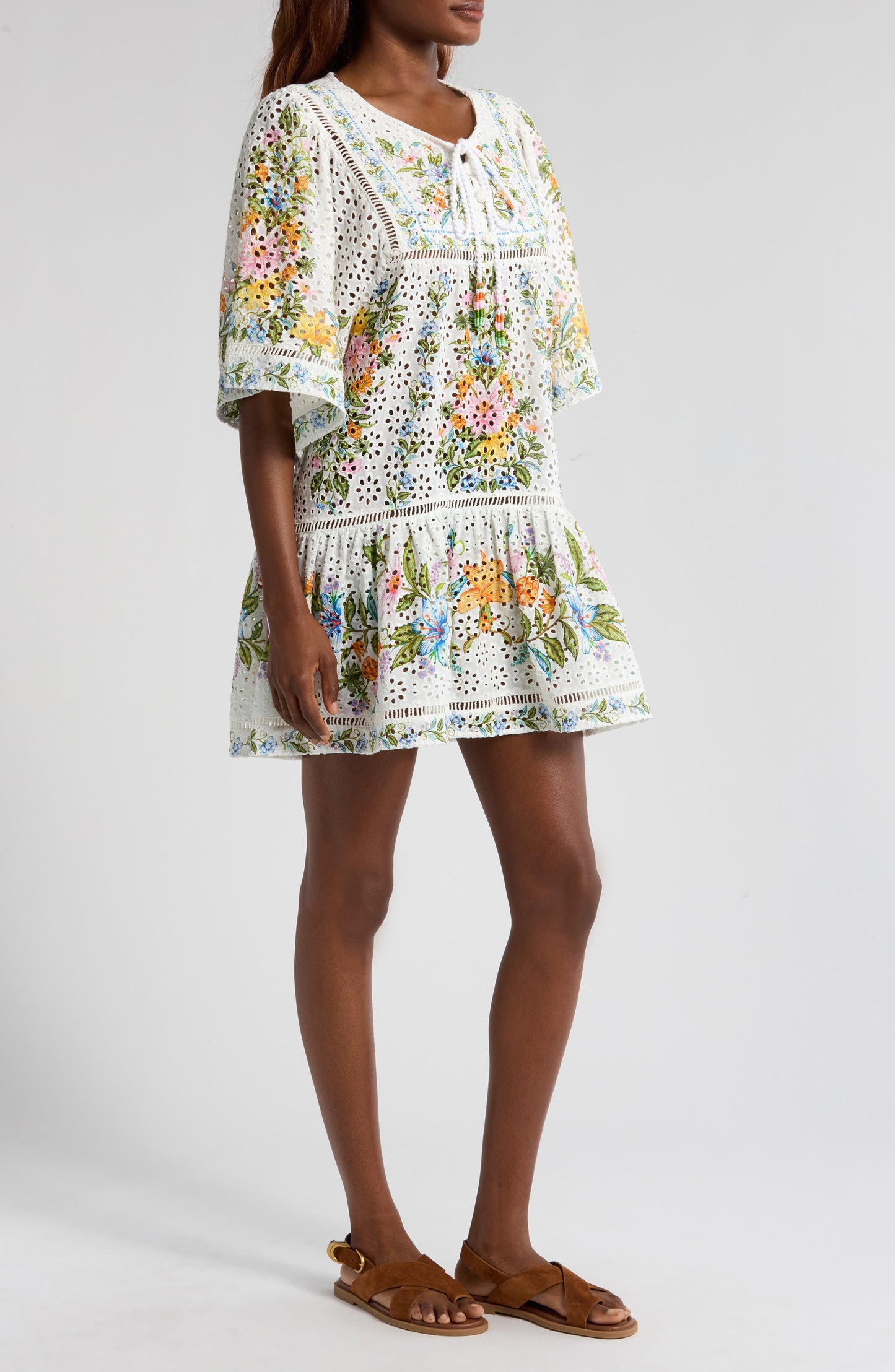 Sweet Bloom Bouquet Swim Cover-Up Dress