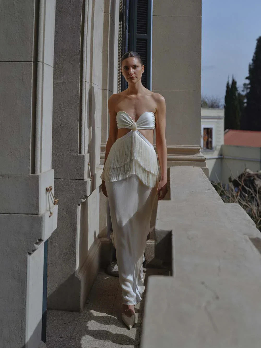 Dua Maxi Dress-Ivory
