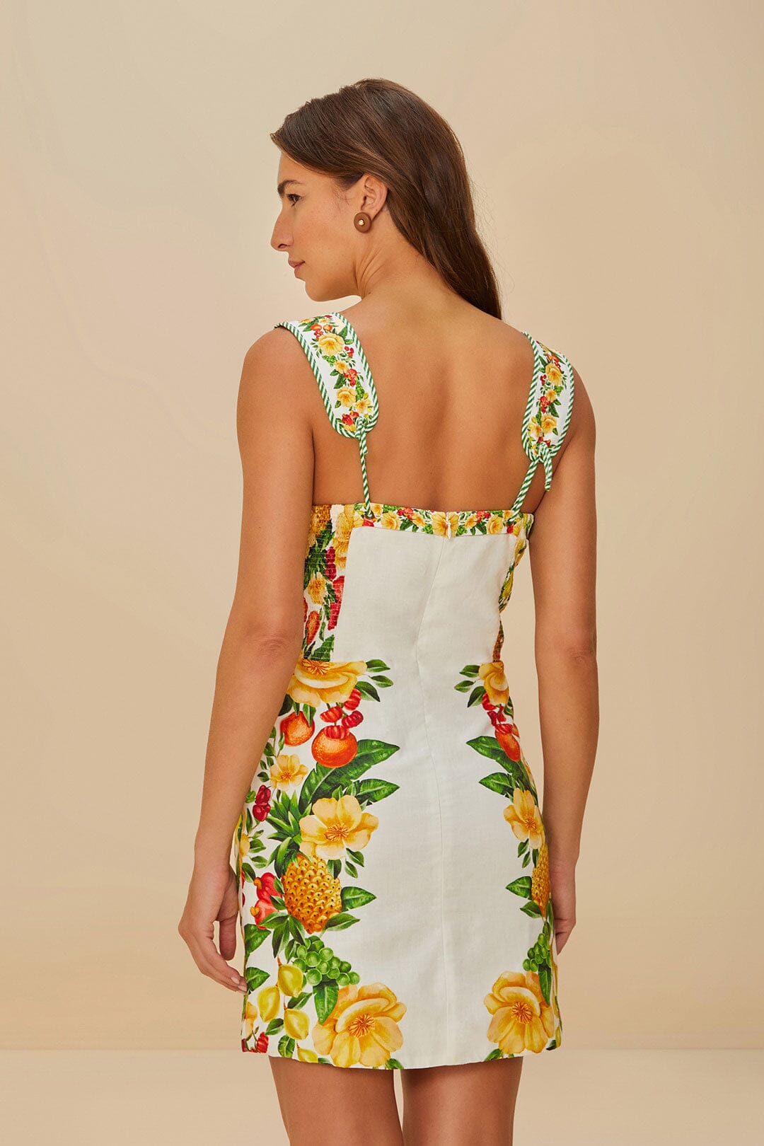 Off-White Picnic Flowers Mini Dress