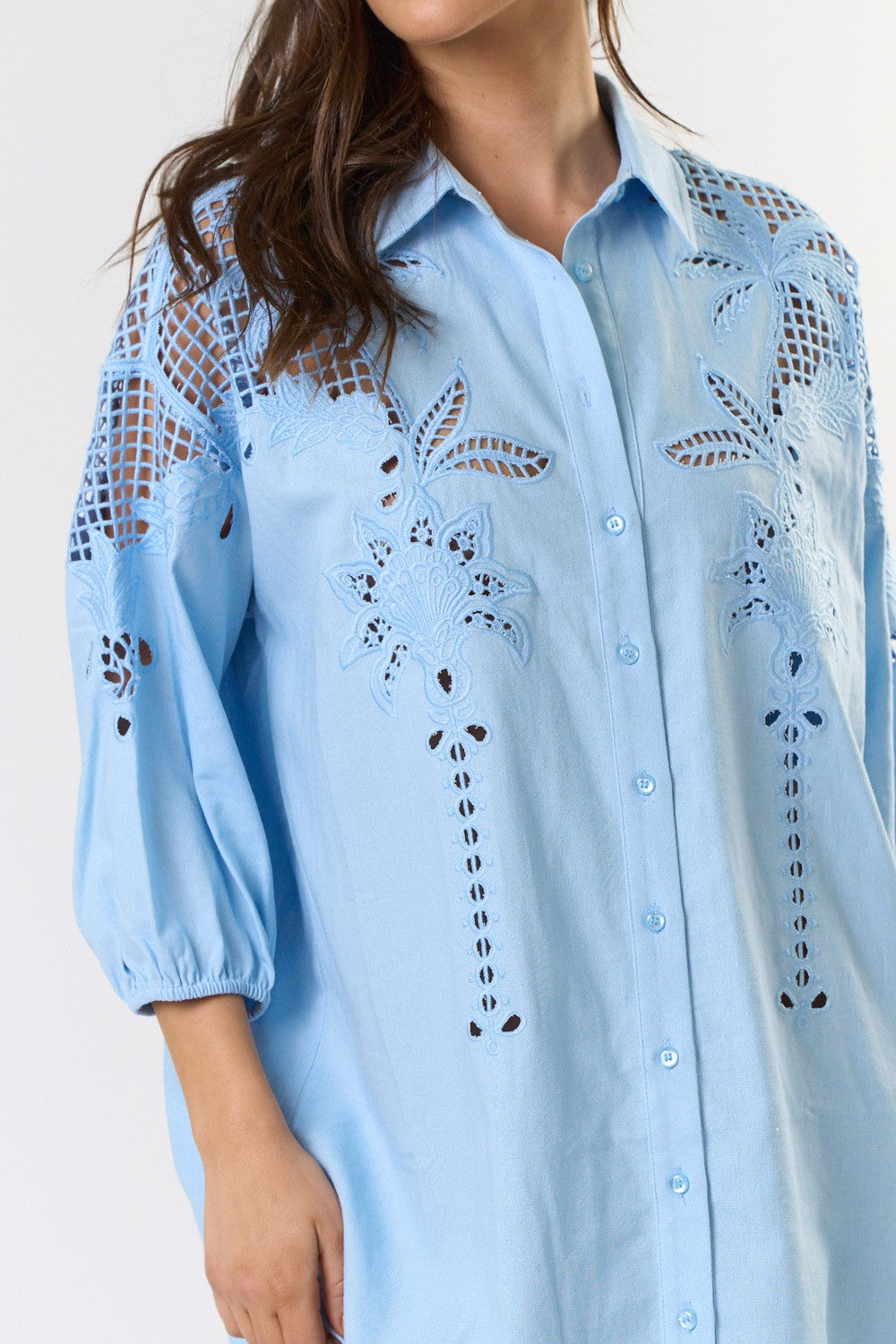 Palms Shirt Dress