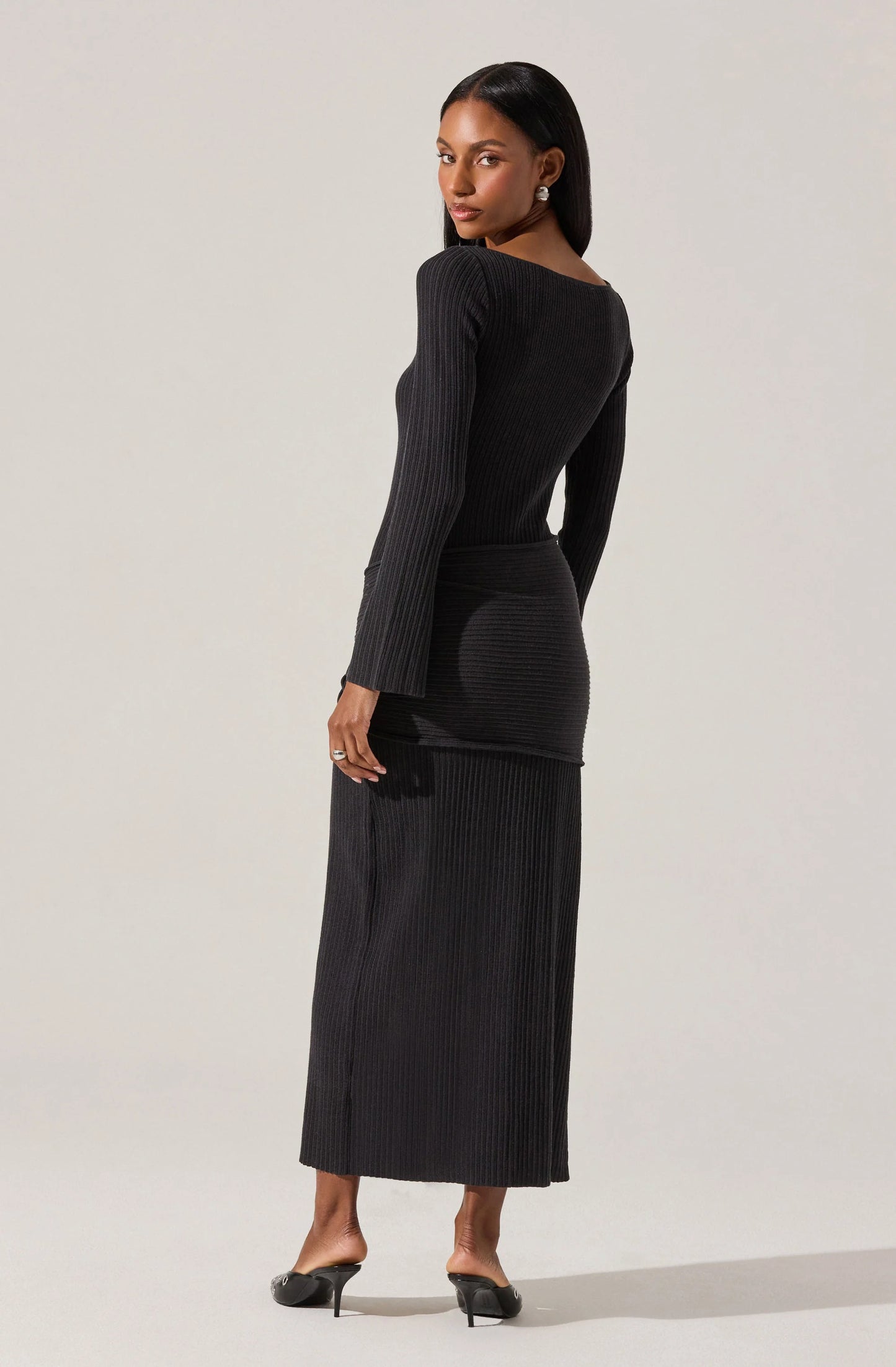 Arwyn Ribbed Layered Sweater Dress
