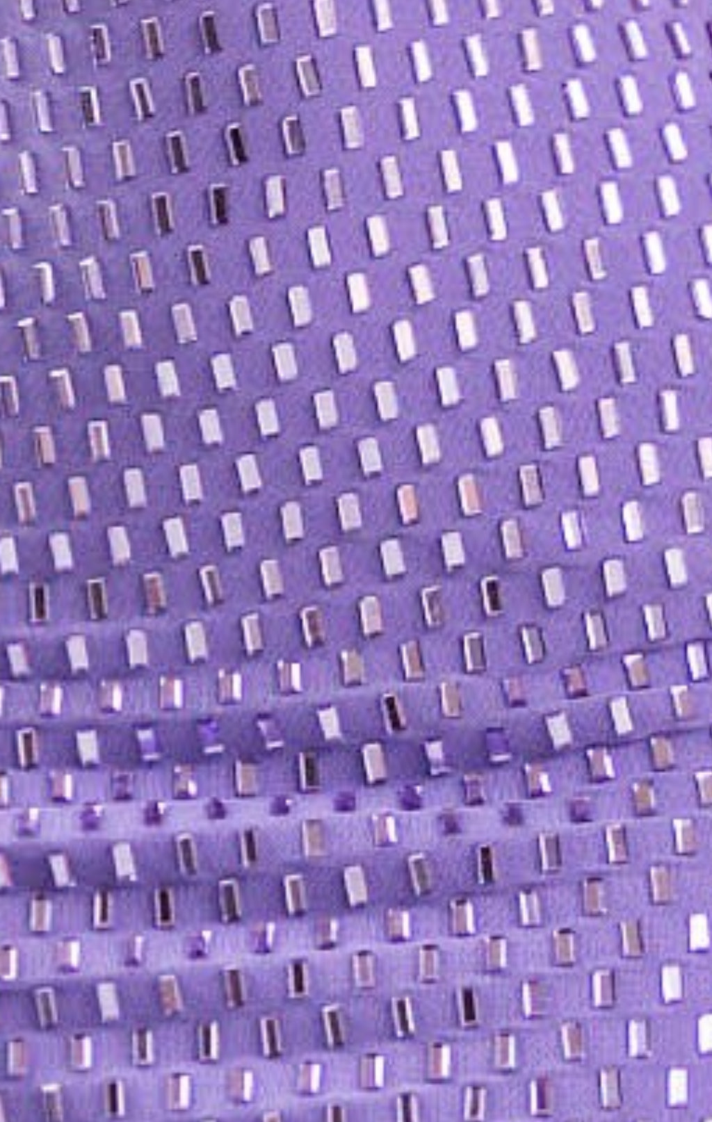 Lilac Crystal Cutout Mini Dress