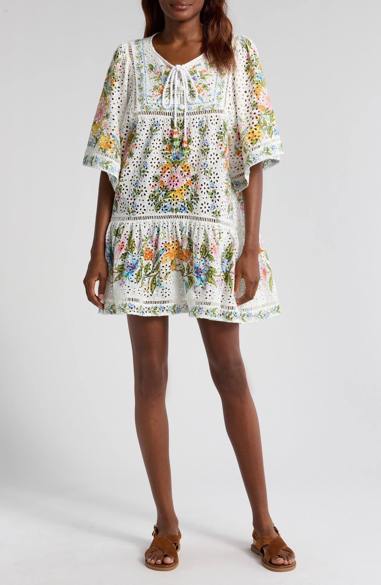 Sweet Bloom Bouquet Swim Cover-Up Dress