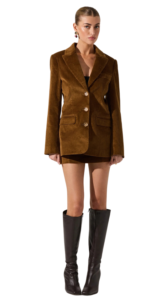 Boyfriend Corduroy Blazer Set