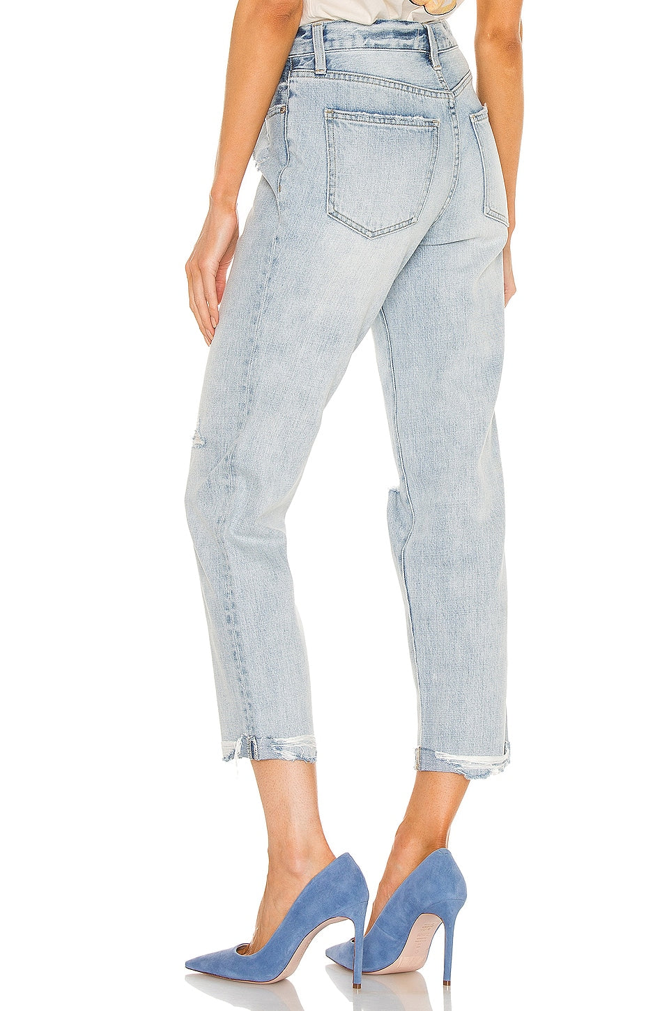Presley High Rise Relaxed Roller Denim pants