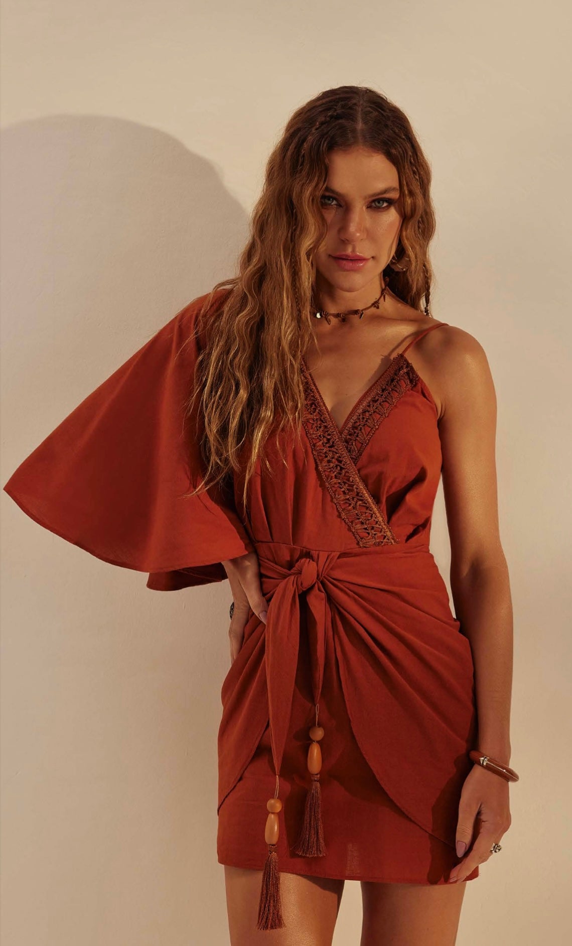 Cris Cross Dress Brown
