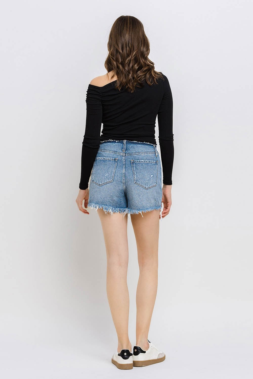 Bandless Denim shorts