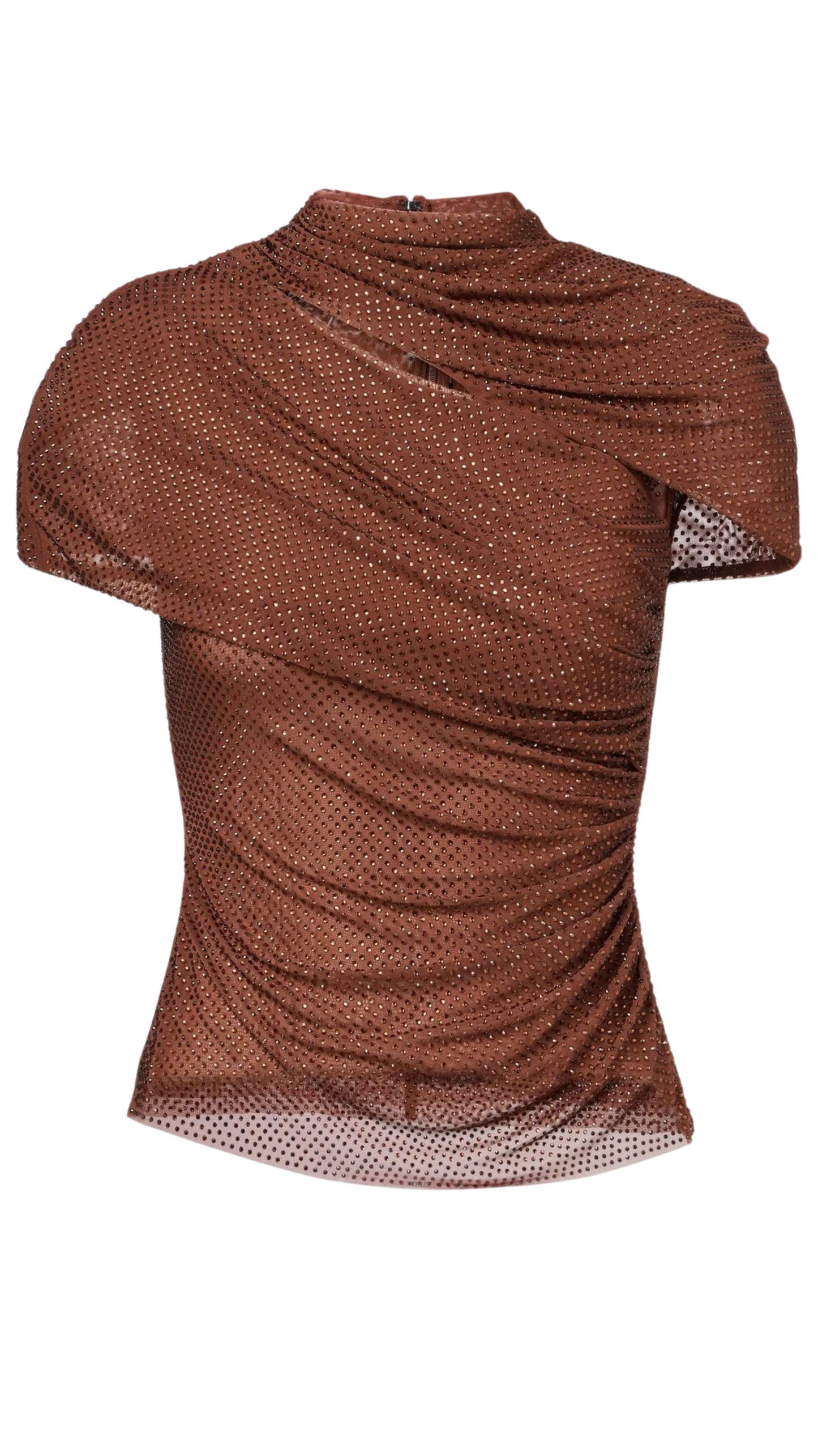 The Mesmerize Rhinestone Draped Top