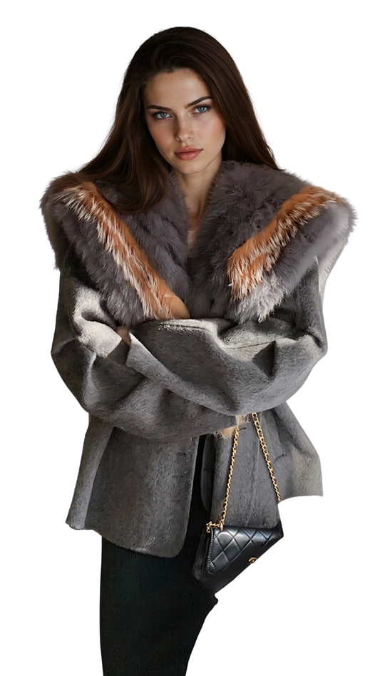The 'Storm Fox' Luxe Coat