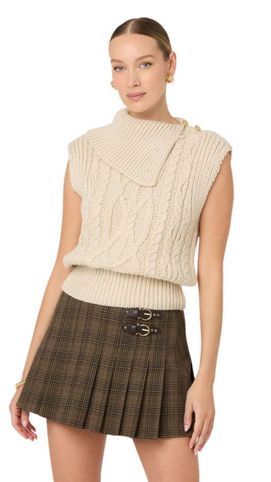 Chantel Pleated Mini Skirt