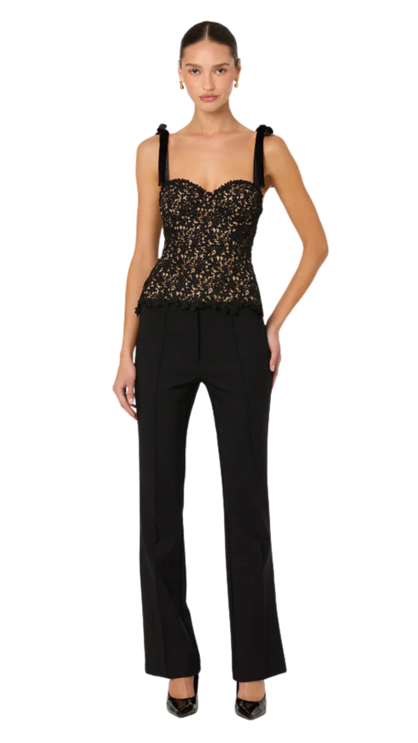 Andie Mid-Rise Pintuck Pants