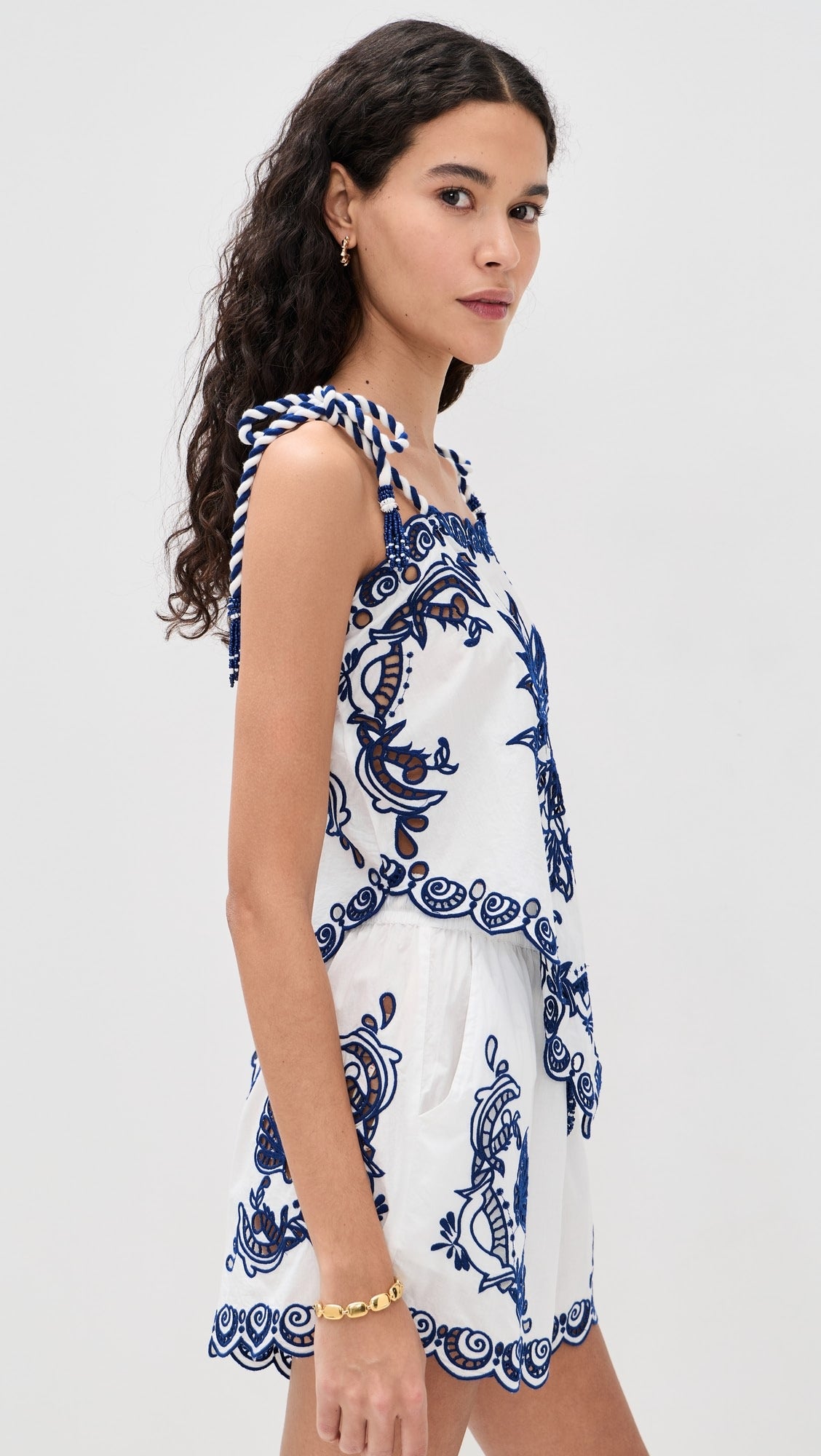 Off-White Garden Tiles Richelieu Shorts Set
