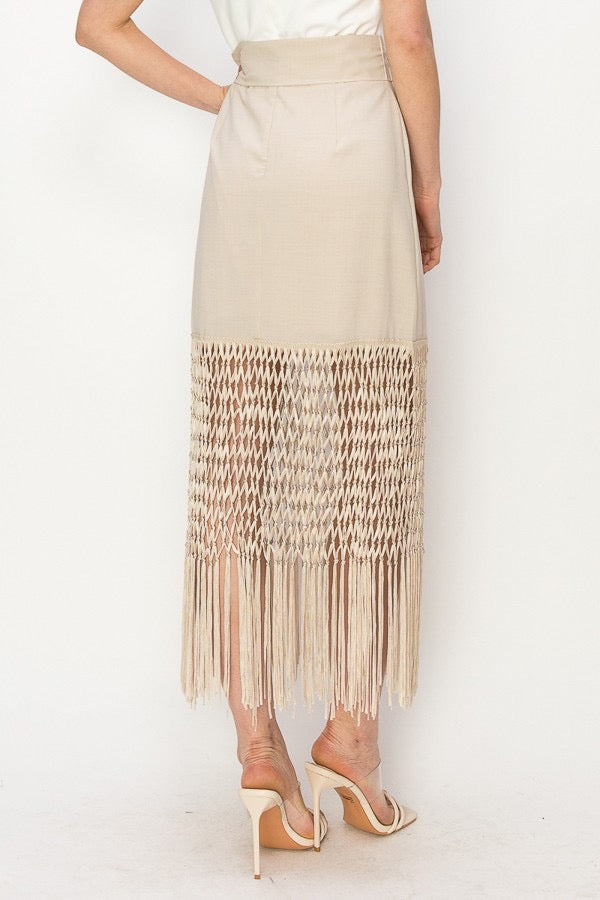 Bohemian skirt-Beige