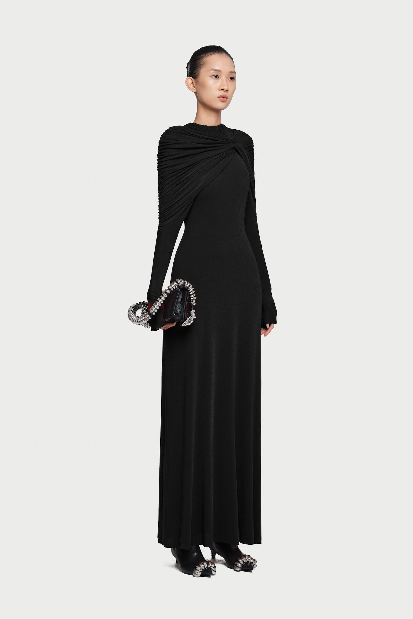 Ruched Maxi Gown