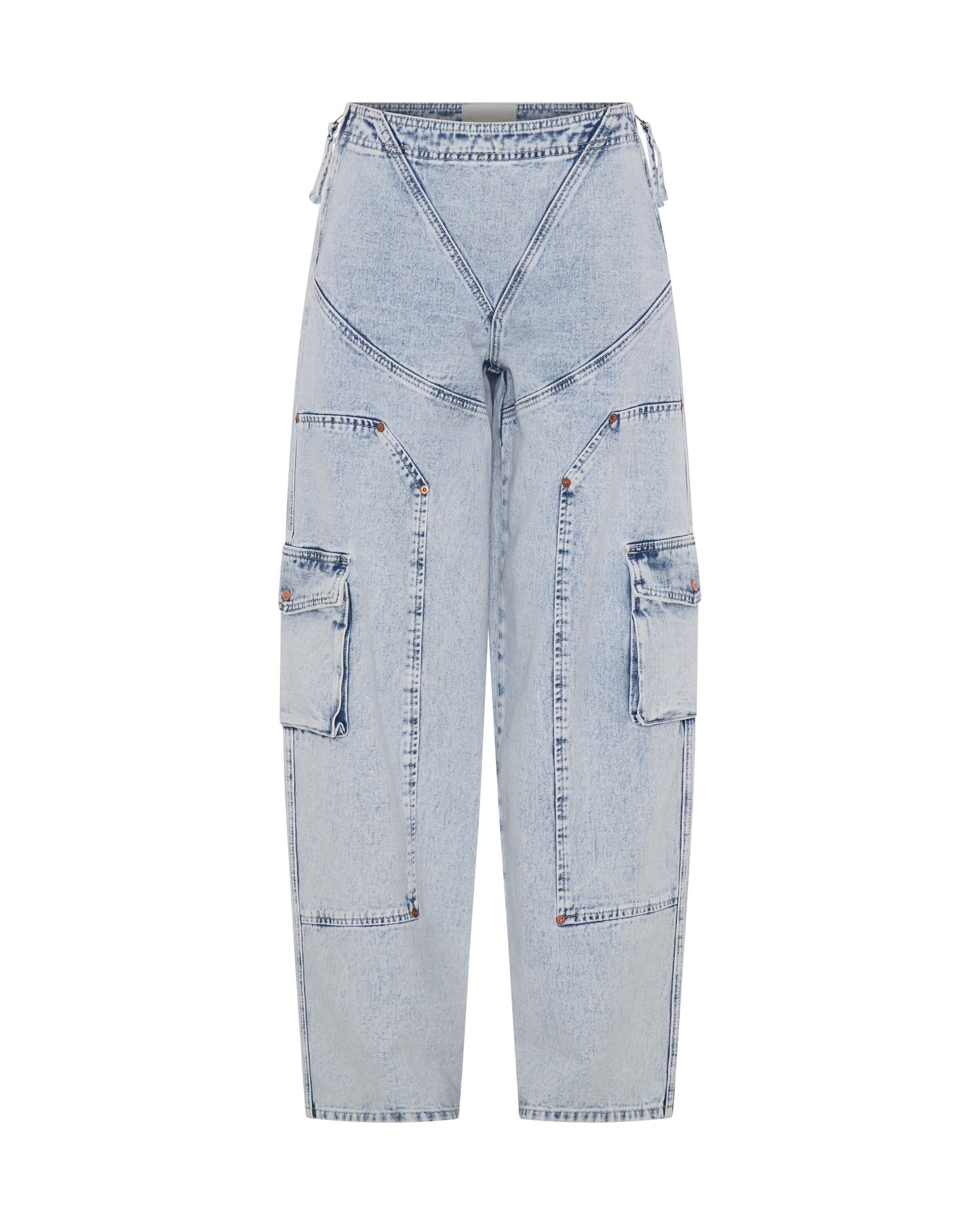 Ravens Barrel Leg Denim Jeans - Bahama Blue