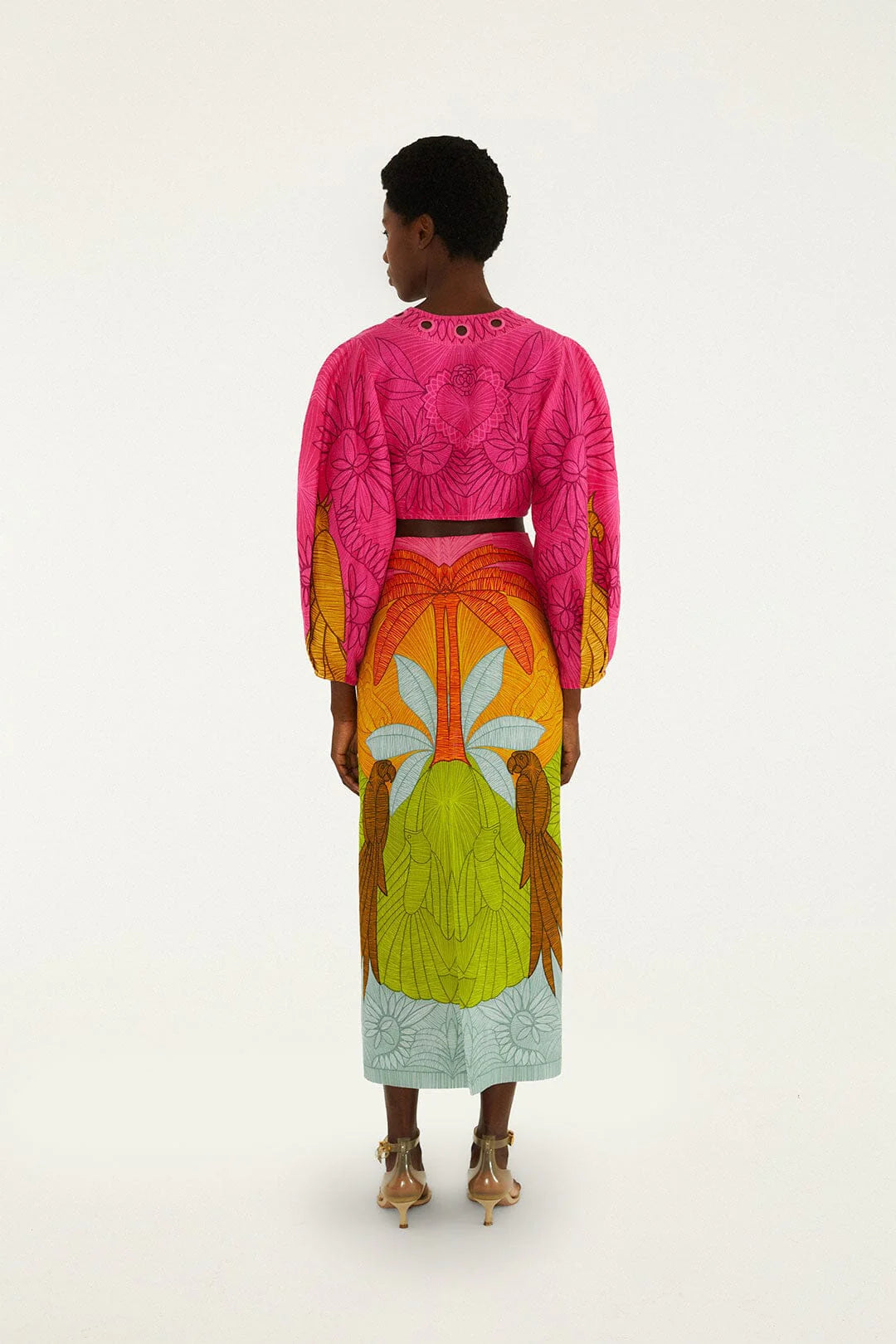 Multicolor Usiacuri Skirt Set