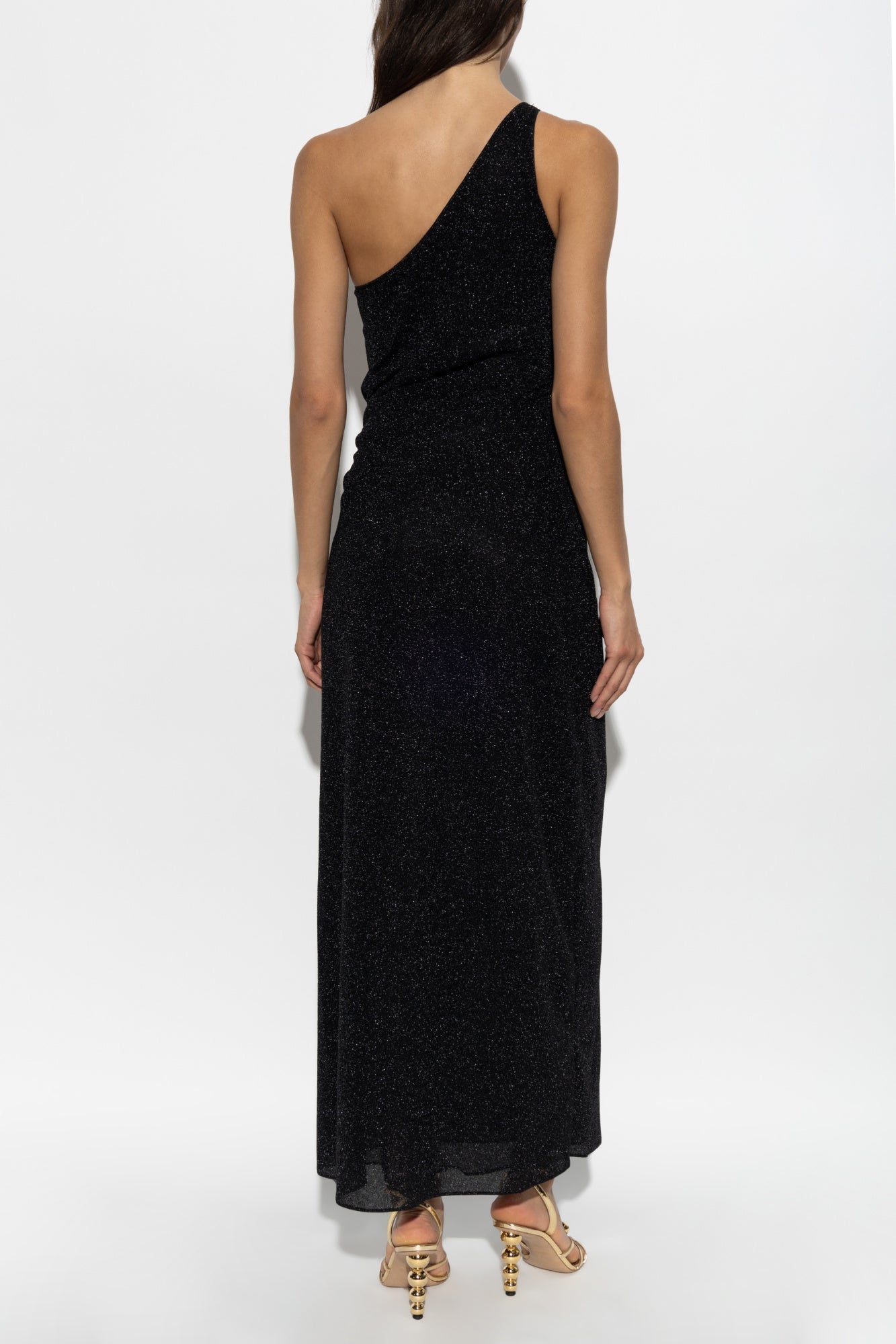 Lumiere spiral one-shoulder maxi dress