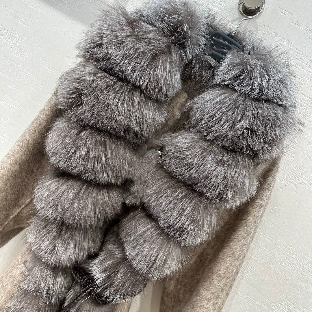 Moscow Cashmere Silver Fox Coat