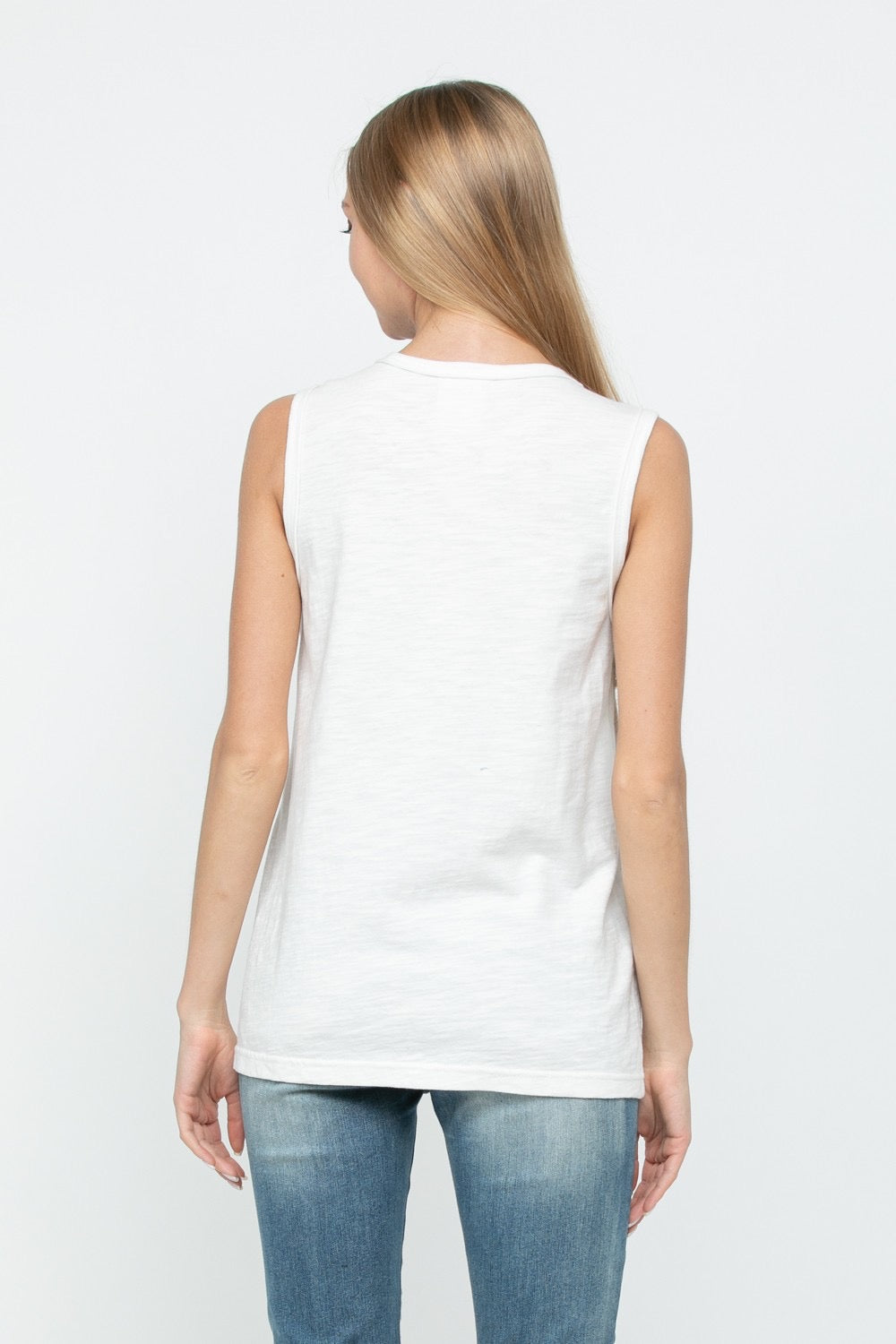 White diamanté T-shirt