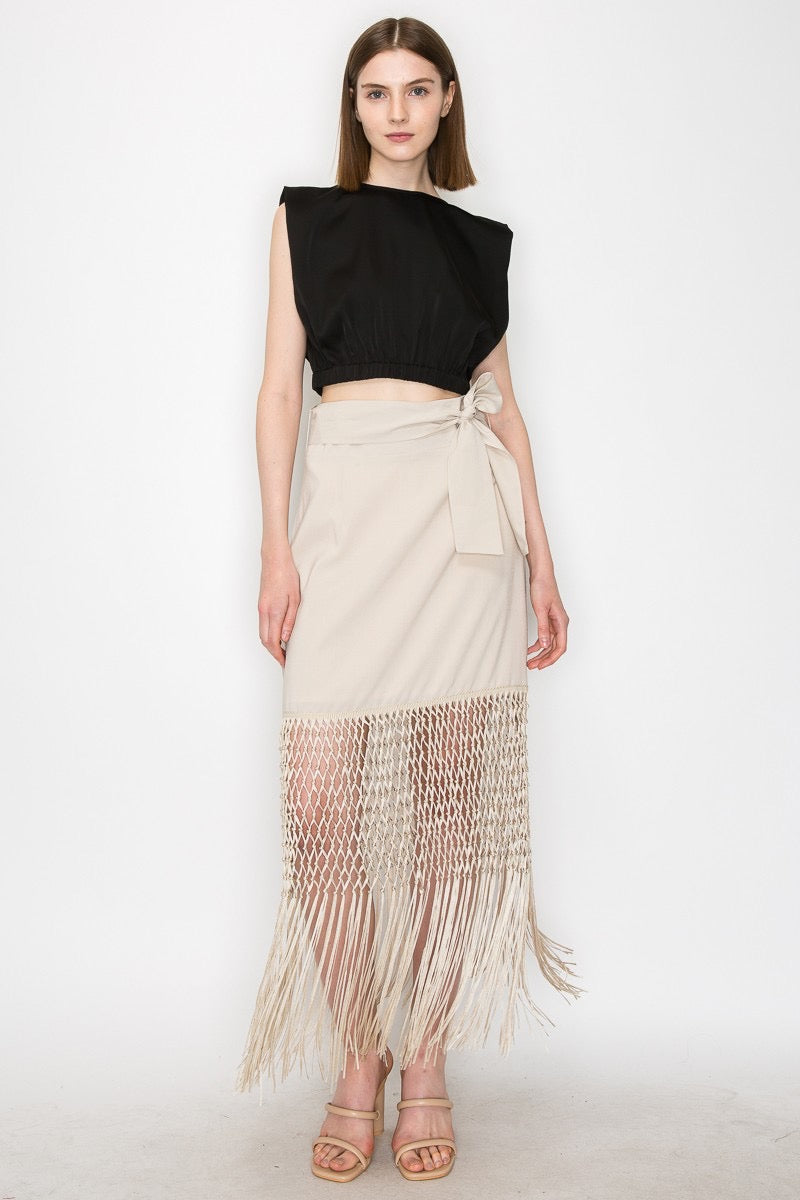 Bohemian skirt-Beige