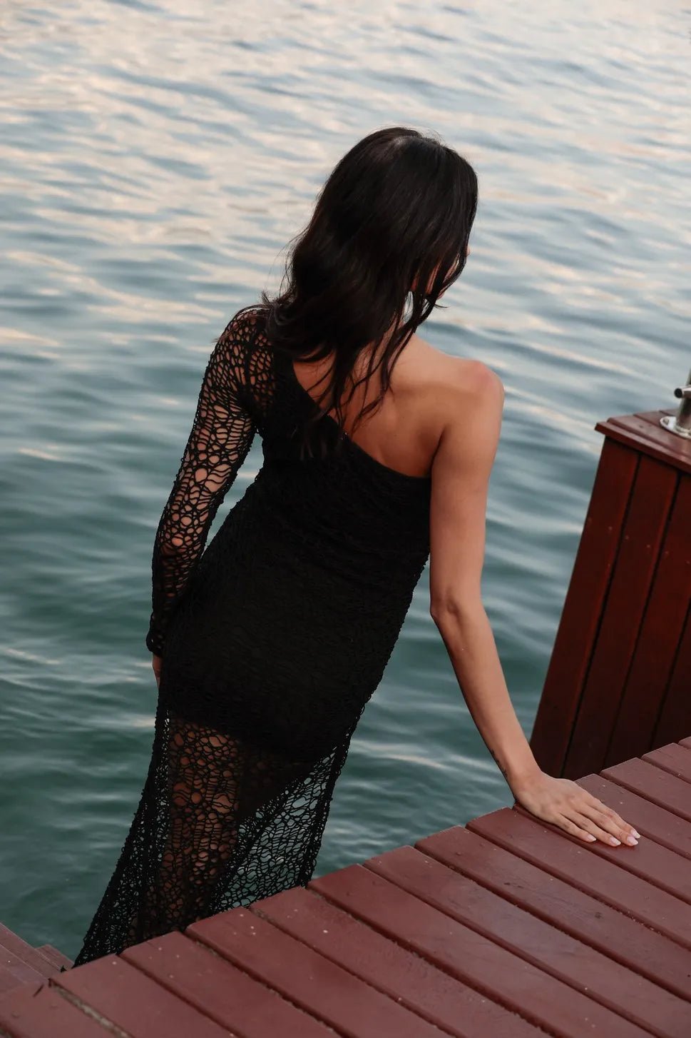 Ayla Black Mesh Dress