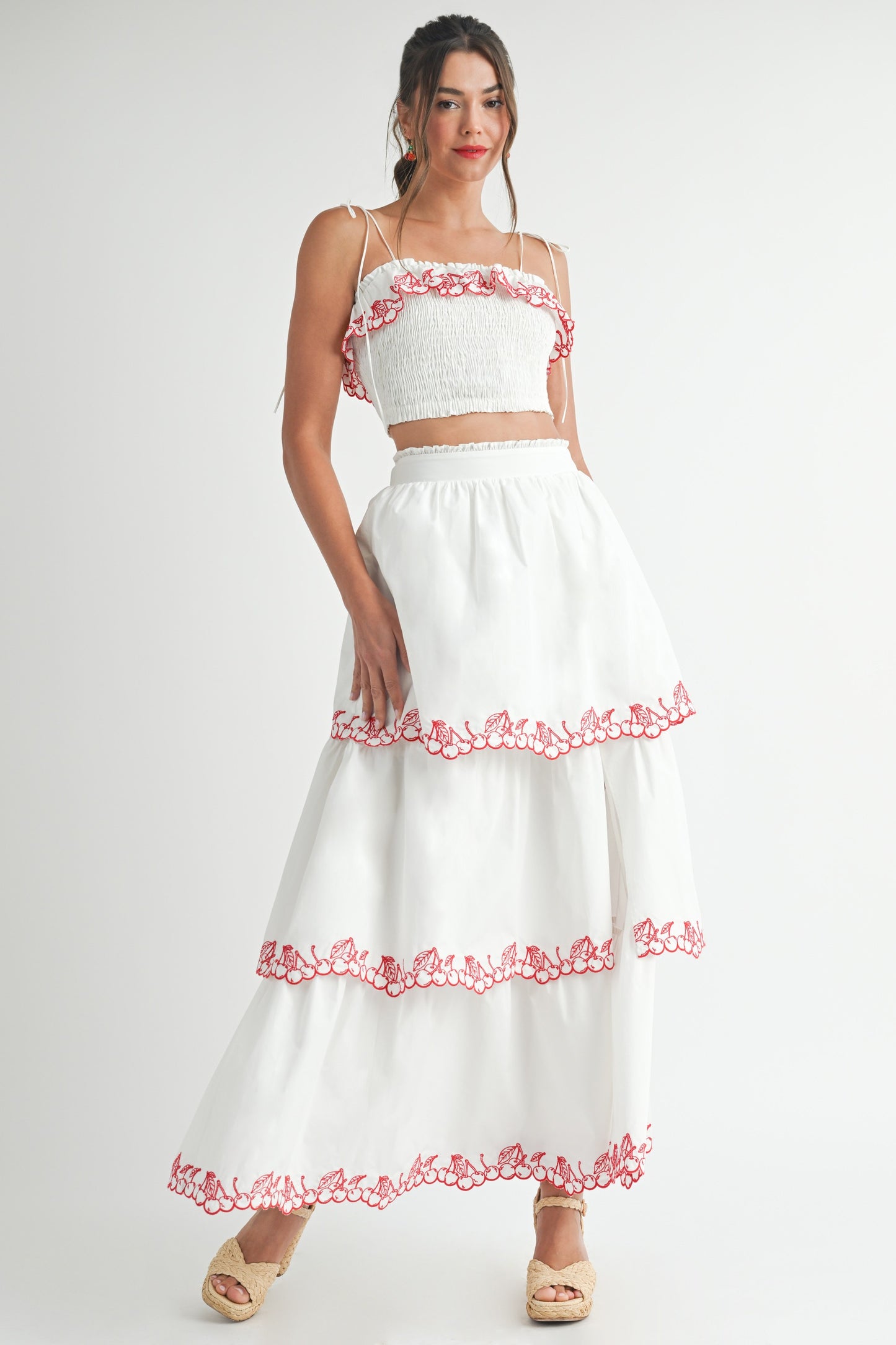 Cherry Blossom Skirt Set