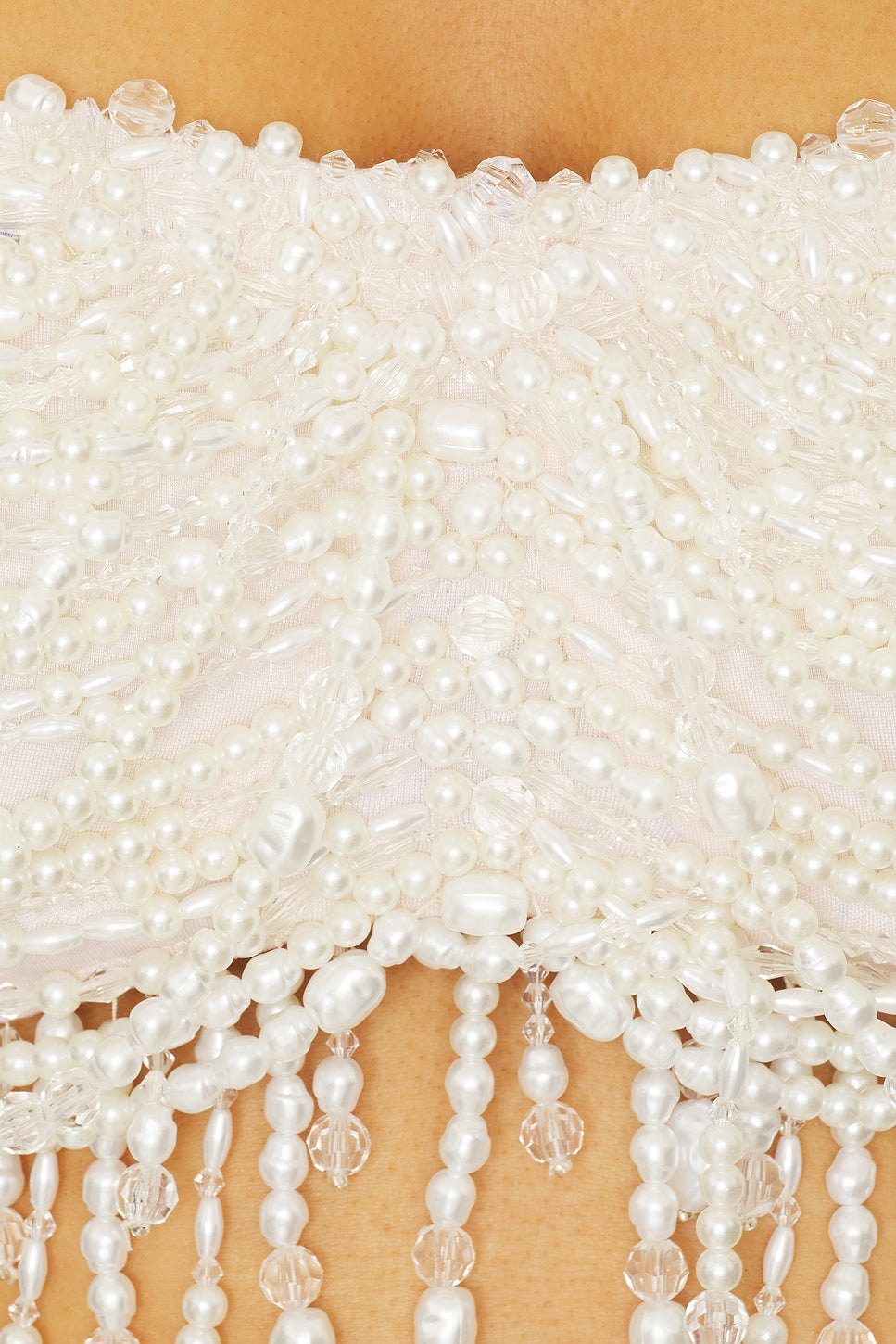 TOP PEARL DUST EMBROIDERY OFF WHITE