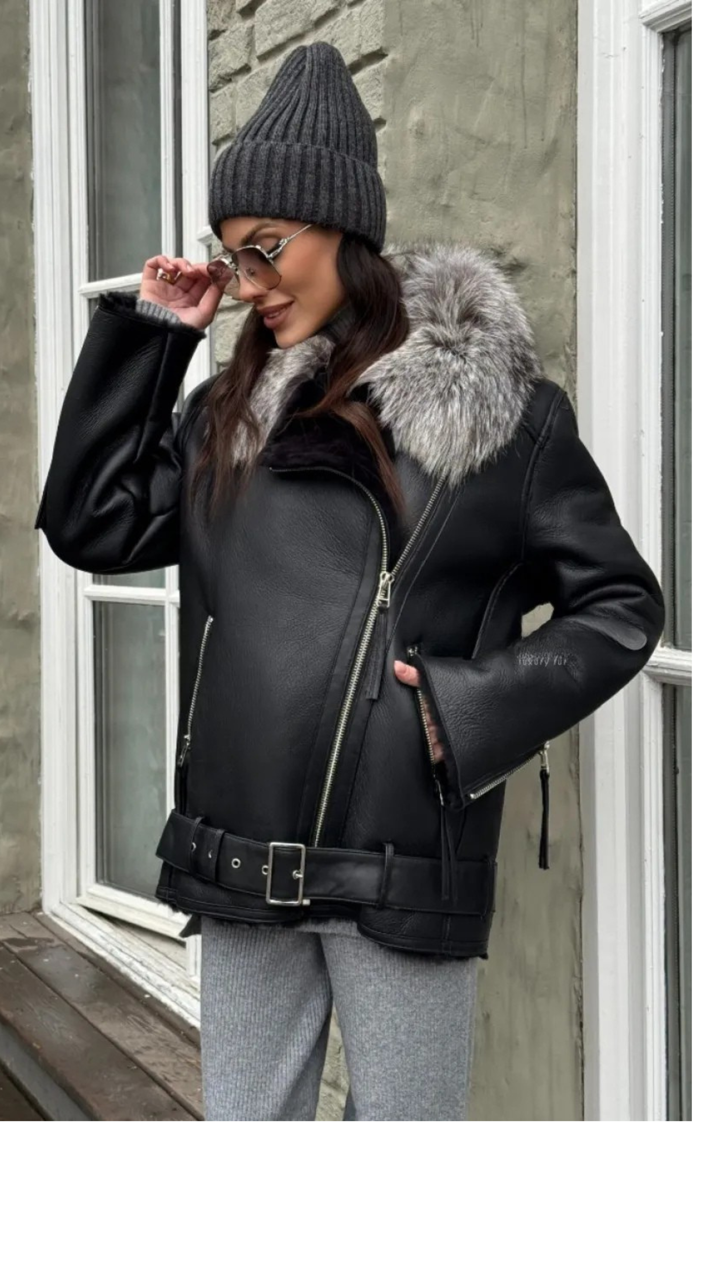 Tuscana Shearling Biker Jacket