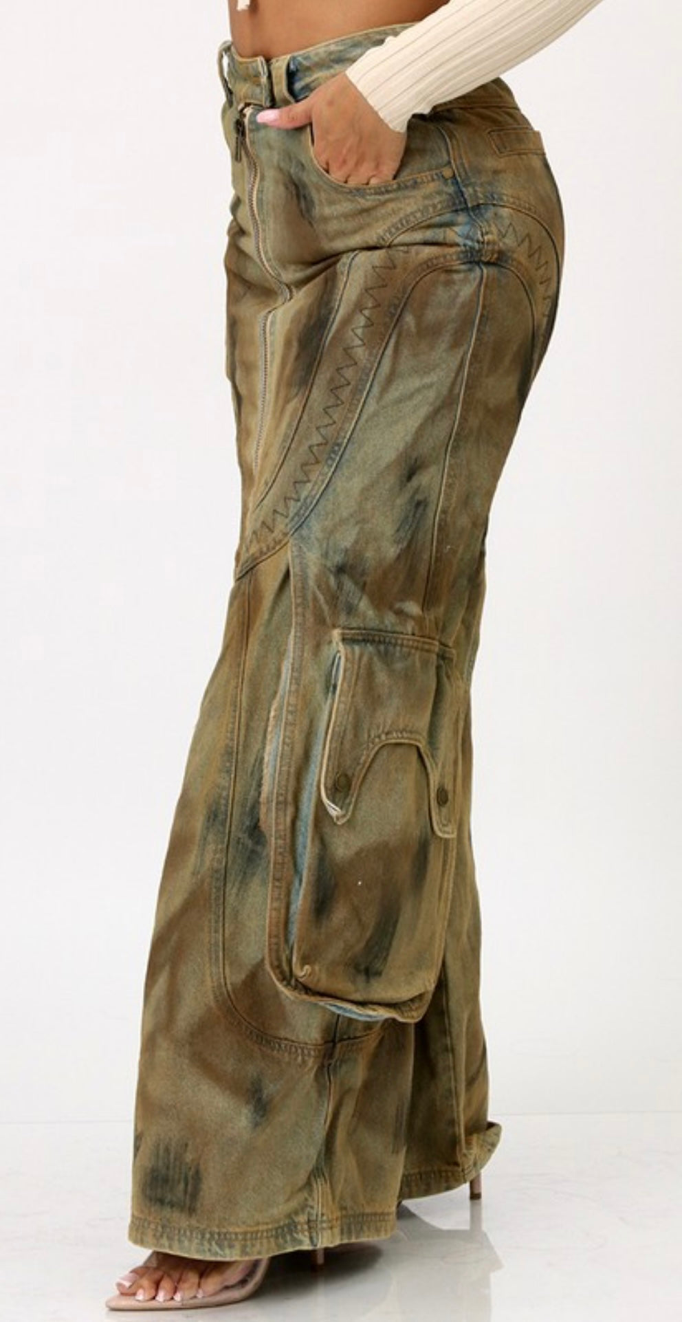 The Distressed Cargo Pants