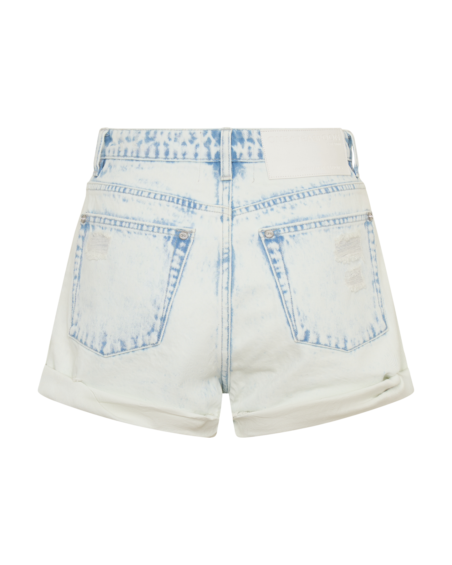 Bandits High Waist Denim Shorts - Beach Blue