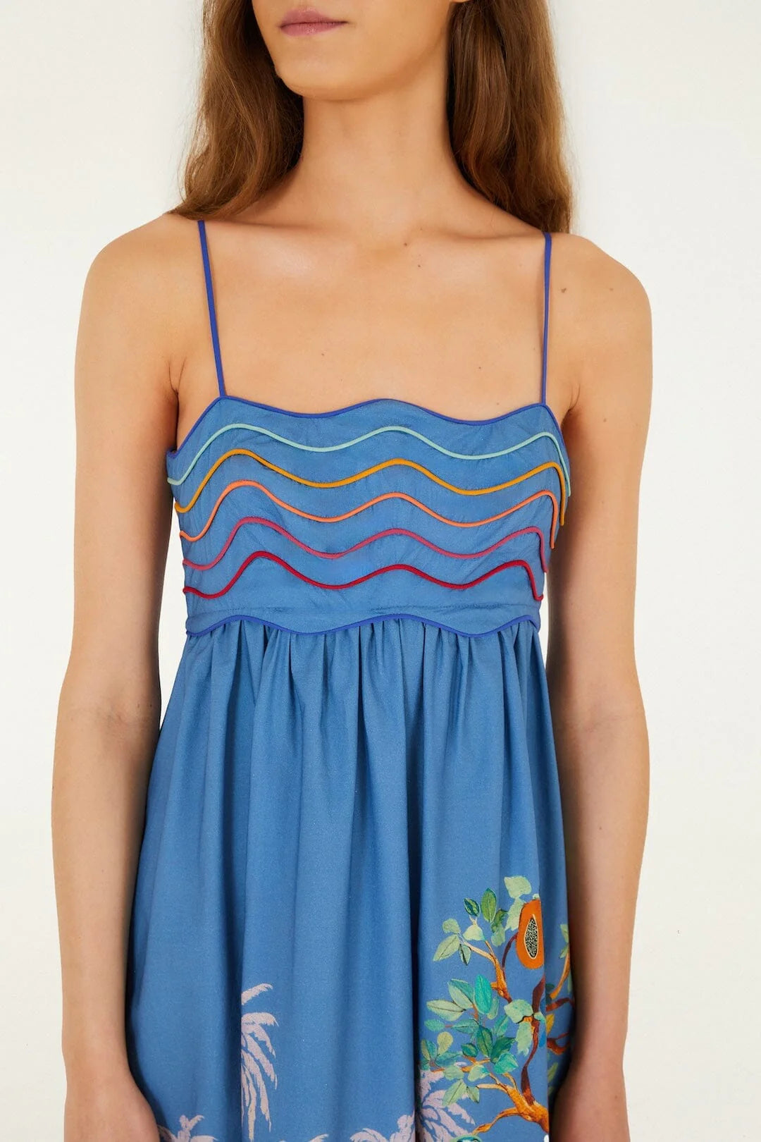 Multicolor Dream Landscape Maxi Dress