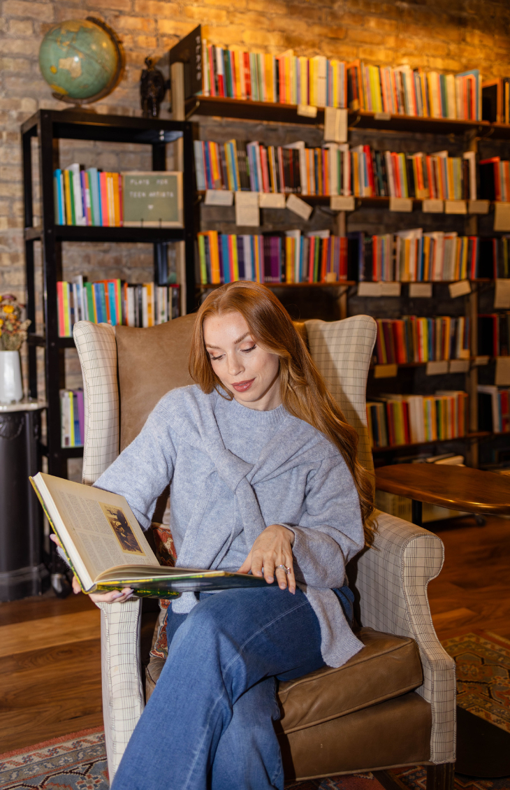 Powder Blue Structured Knit Sweater